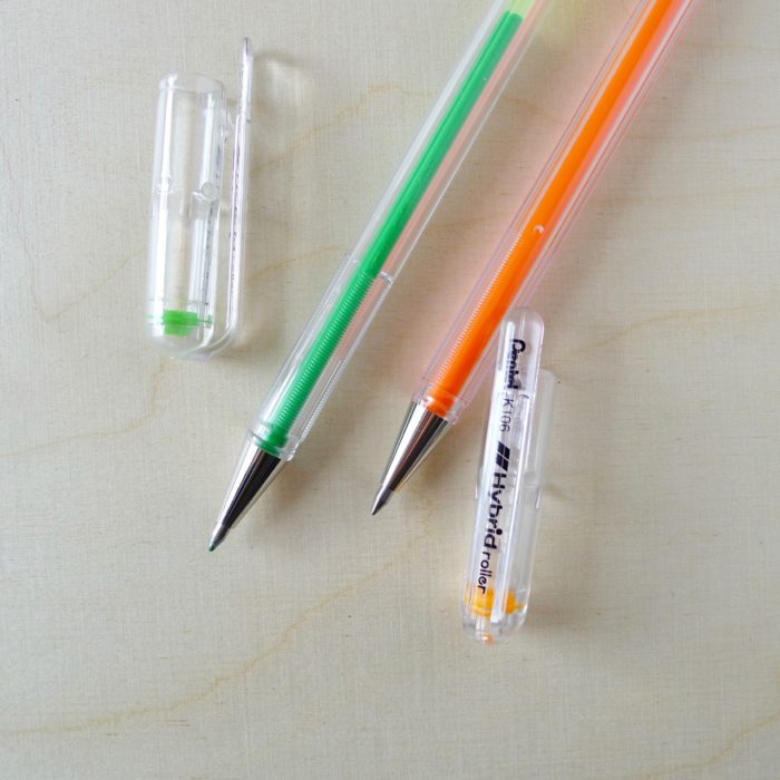 Duo de Pentel Hybrid fluo !