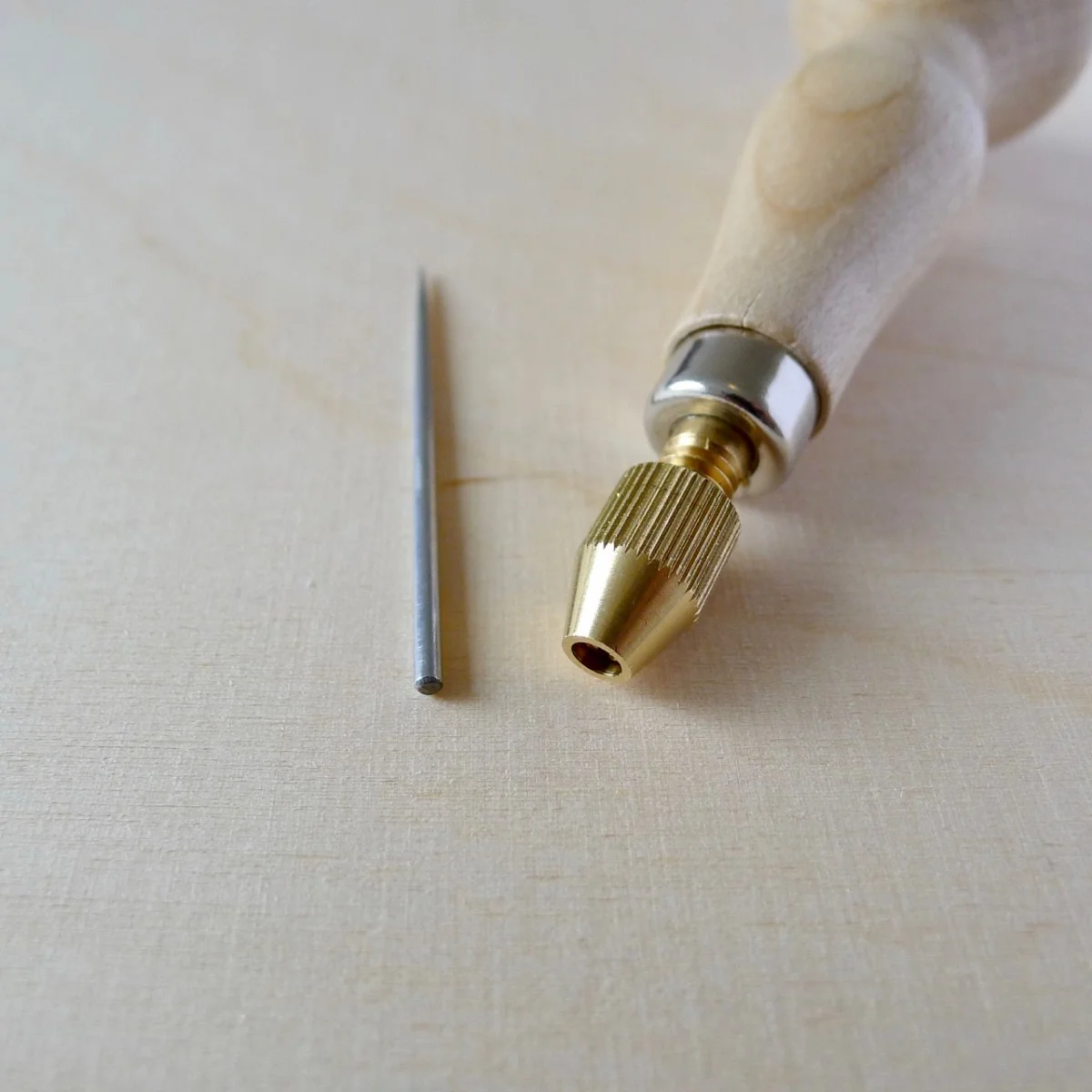 Poinçon De Reliure DIY - Outil Manuel Avec Poignée En Bois Pour Couture, Travail Du Cuir, Tissage, Bijoux, 11.9 Cm - 10