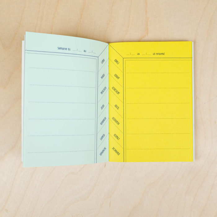 Agenda Semainier 2026 LEUCHTTURM1917 - Format Poche A6 (9x15 Cm) - Couverture Rigide Deep Sea - Pages Lignées + Semainier