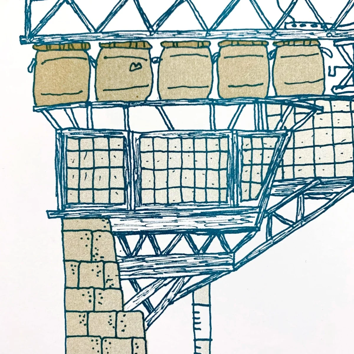 Nicolas Belayew - Poster riso Structures ANT01 – Image 3