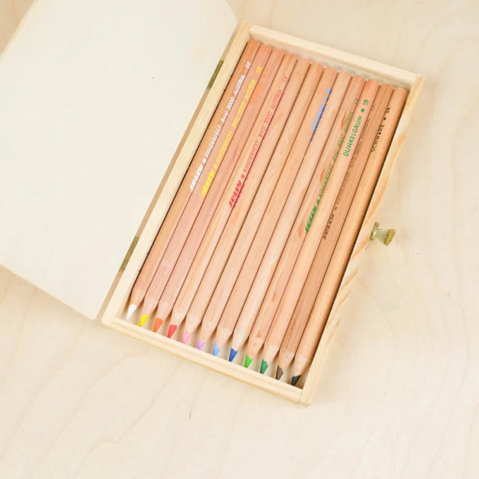 Crayons de couleurs Jolly - boîte en bois – Image 3