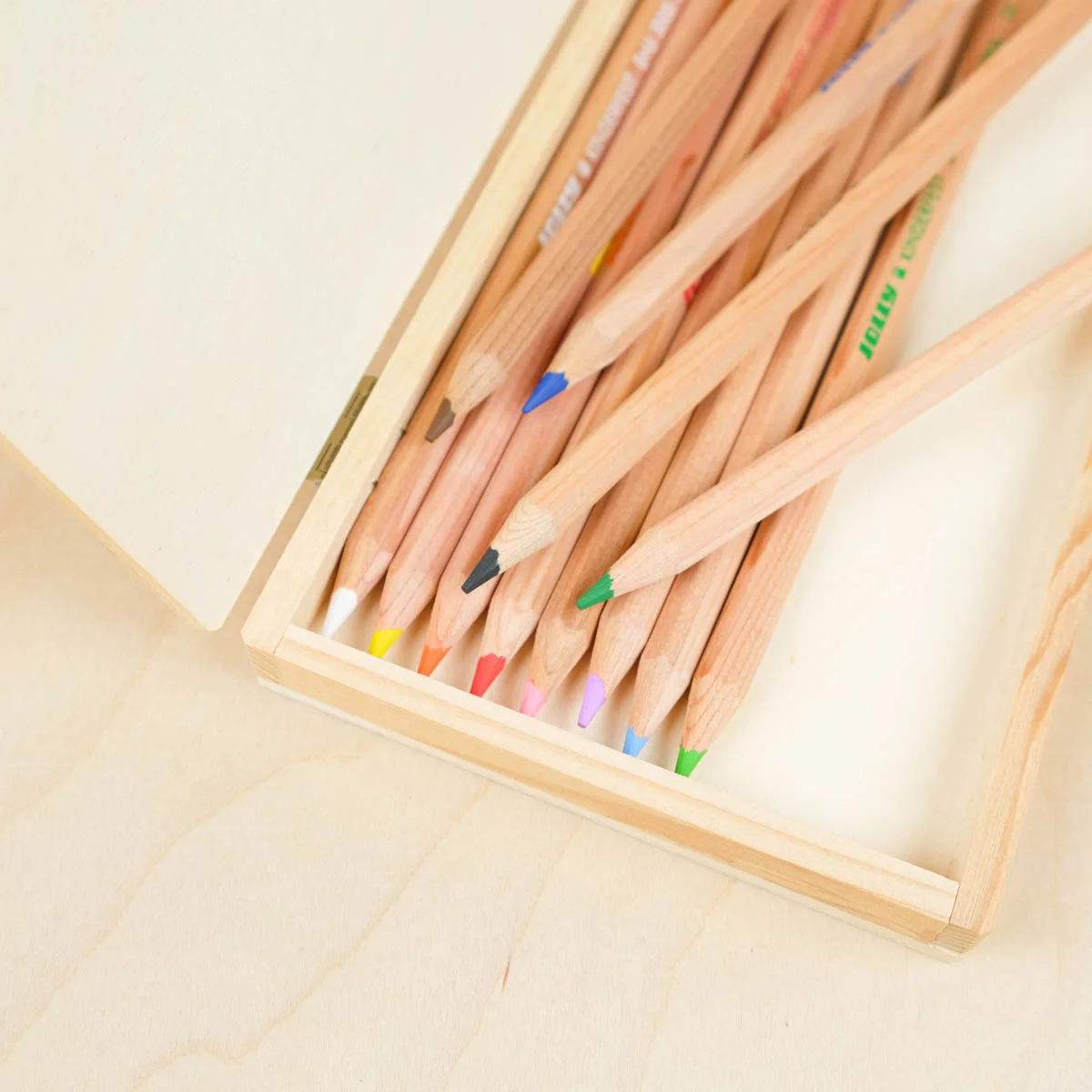 Crayons de couleurs Jolly - boîte en bois
