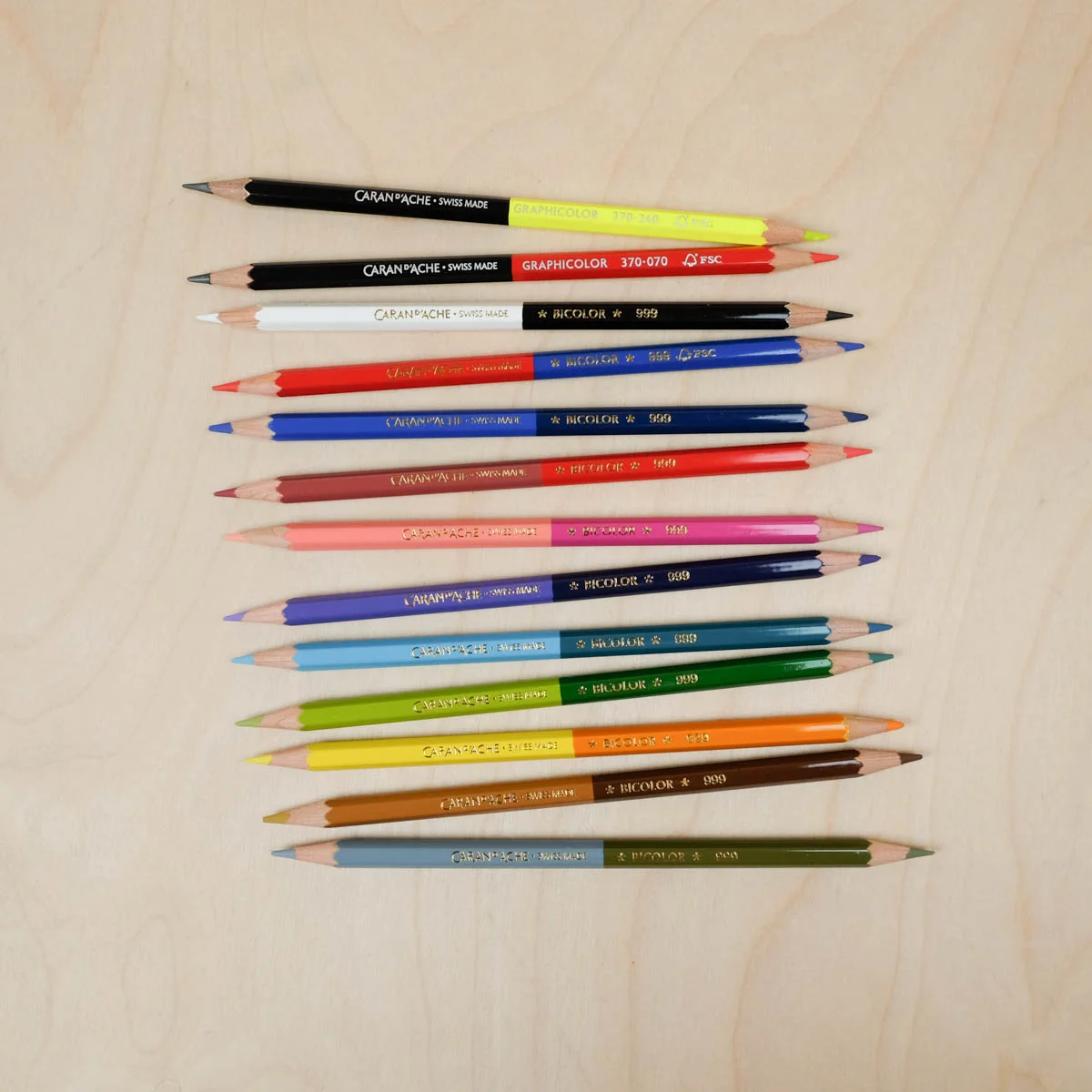 Crayon Caran d'Ache Bicolor