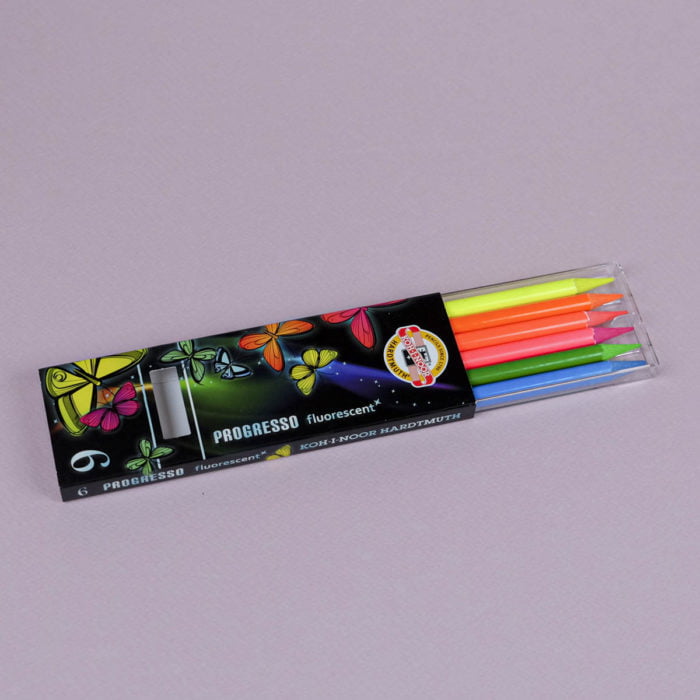 Crayons fluos sans bois - Koh-I-Noor Progresso 8741