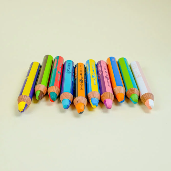 Crayon Woody Stabilo bicolore – Image 2