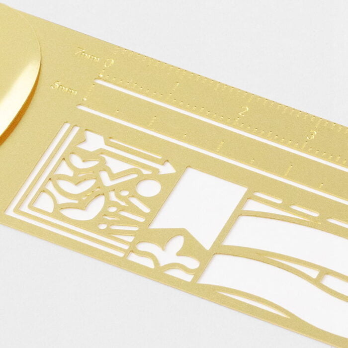 Midori clip-ruler gold – Image 2