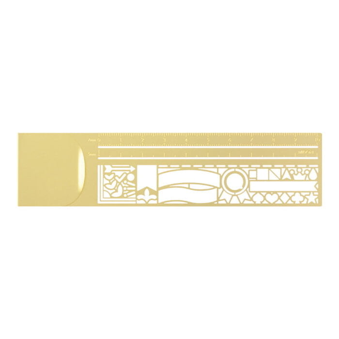 Midori clip-ruler gold – Image 4