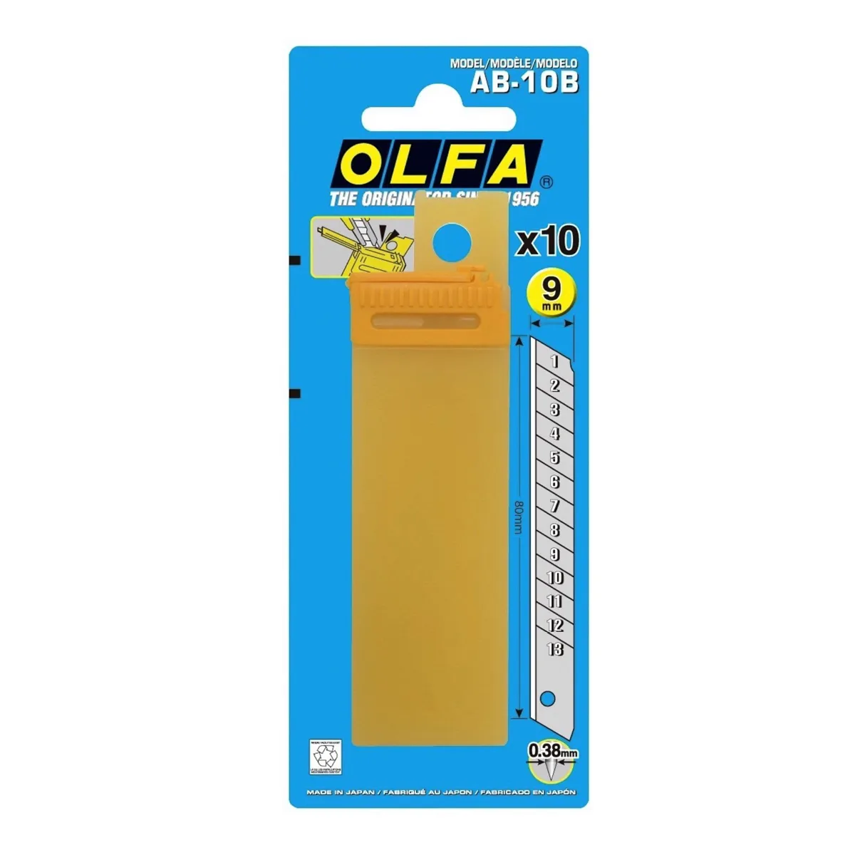 Lames de cutter sécables Olfa AB-10B 9mm – Image 2