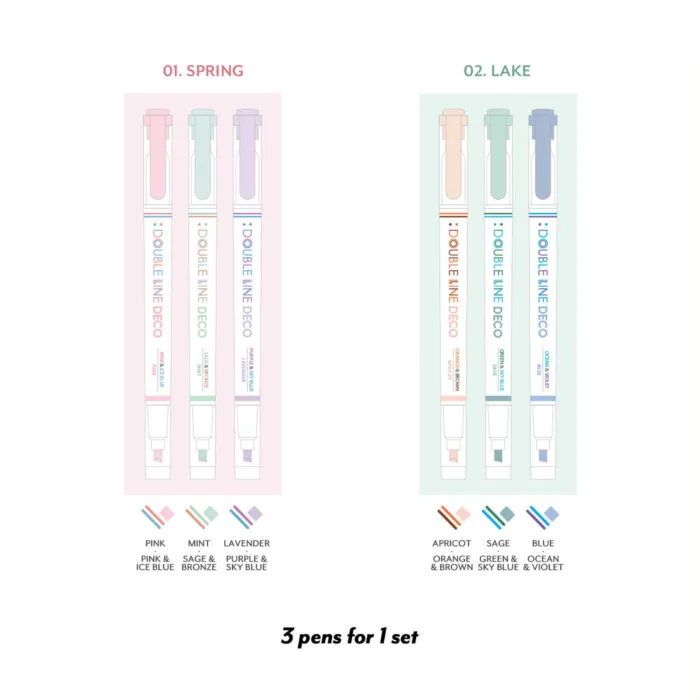 Feutres bicolores Double Line Deco Pen – Image 7