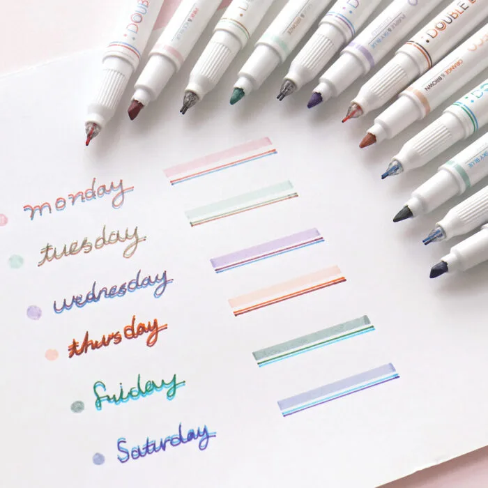 Feutres bicolores Double Line Deco Pen – Image 3
