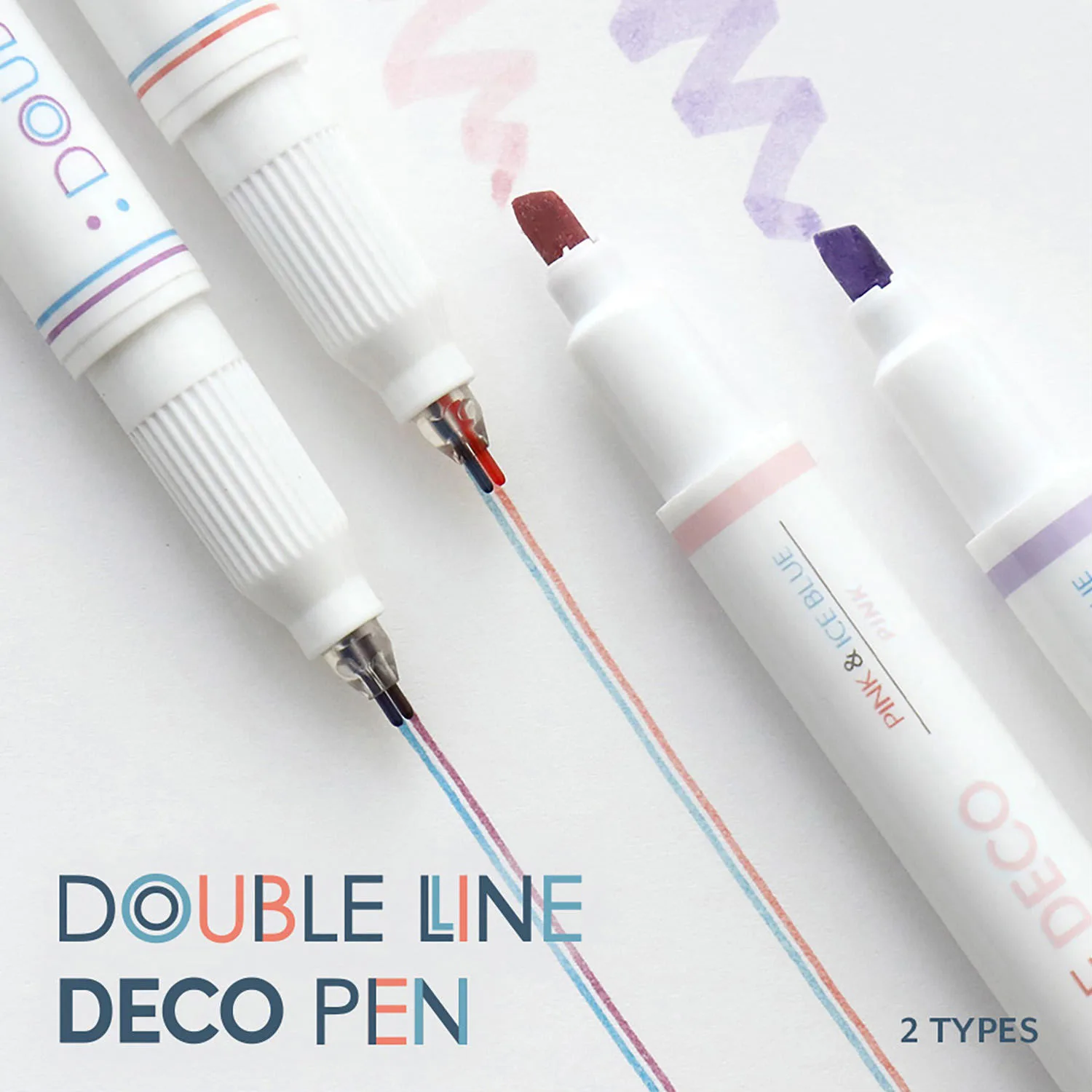 Feutres bicolores Double Line Deco Pen