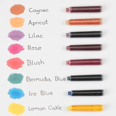 Cartouches Schneider couleurs pastels