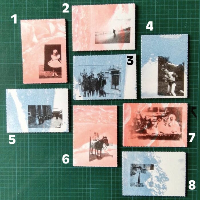 Cartes riso - série "fantôme"