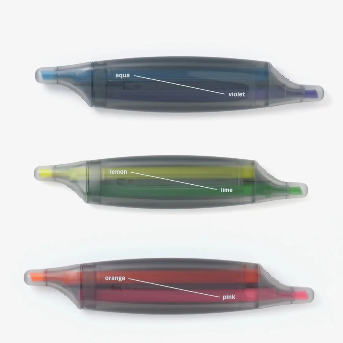 Surligneur fluo bicolore