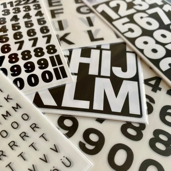 Stickers "des chiffres & des lettres"