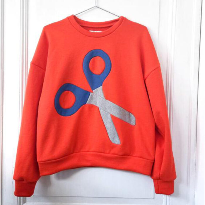 Sweat-shirt ciseaux Leslie Ferré ✂️ - collab' 2025 - en précommande
