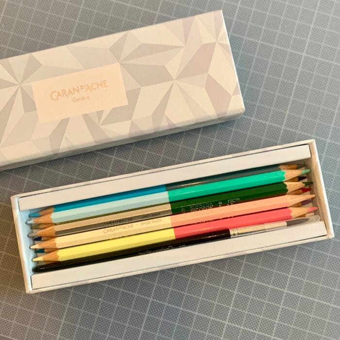 Boîte de crayons Bicolor Caran d'Ache "Alpine Frost"