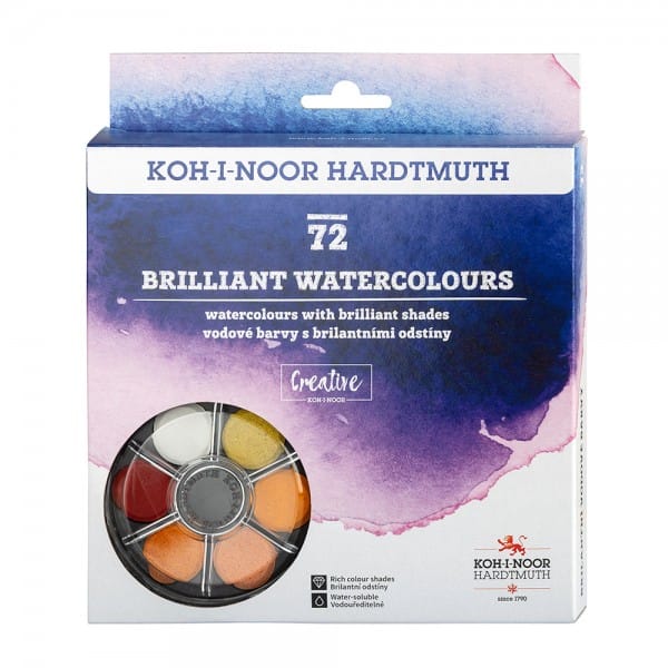 Aquarelles Koh-I-Noor "brilliant" - 72 couleurs – Image 6