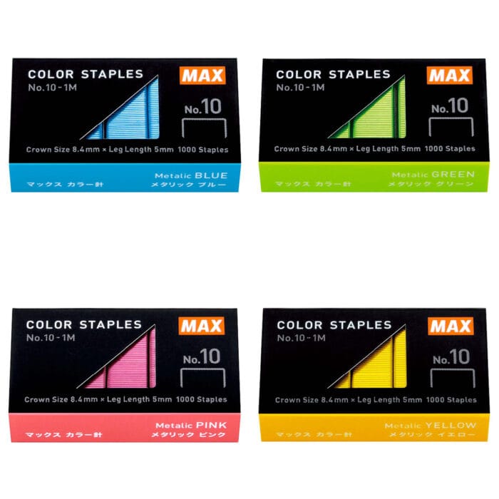 Agrafes colorées n°10 MAX