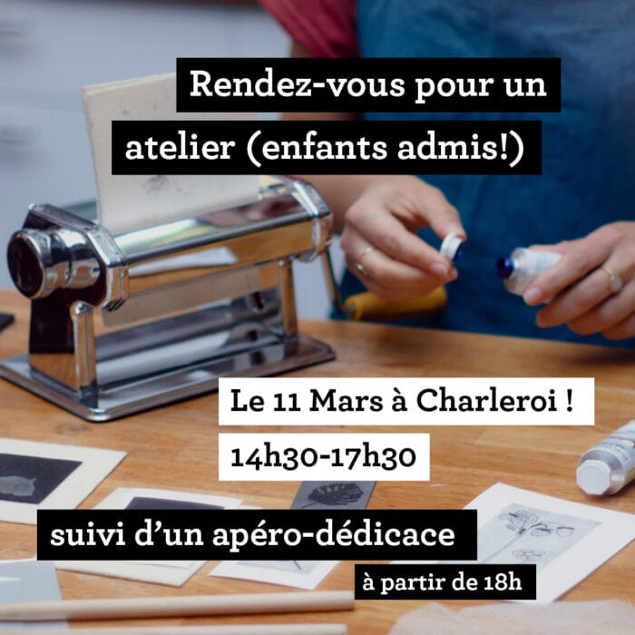 Atelier Kitchen Gravure avec Léa Marchet - mercredi 11 mars 2026 (enfants admis !!)