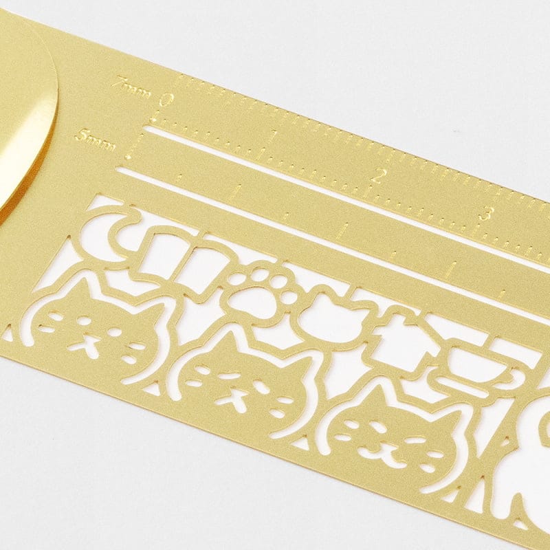 Midori clip-ruler gold CHAT – Image 3