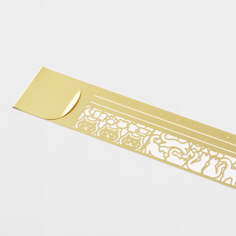 Midori clip-ruler gold CHAT