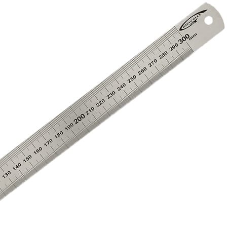 Règle en acier inoxydable rigide 30cm Graphoplex
